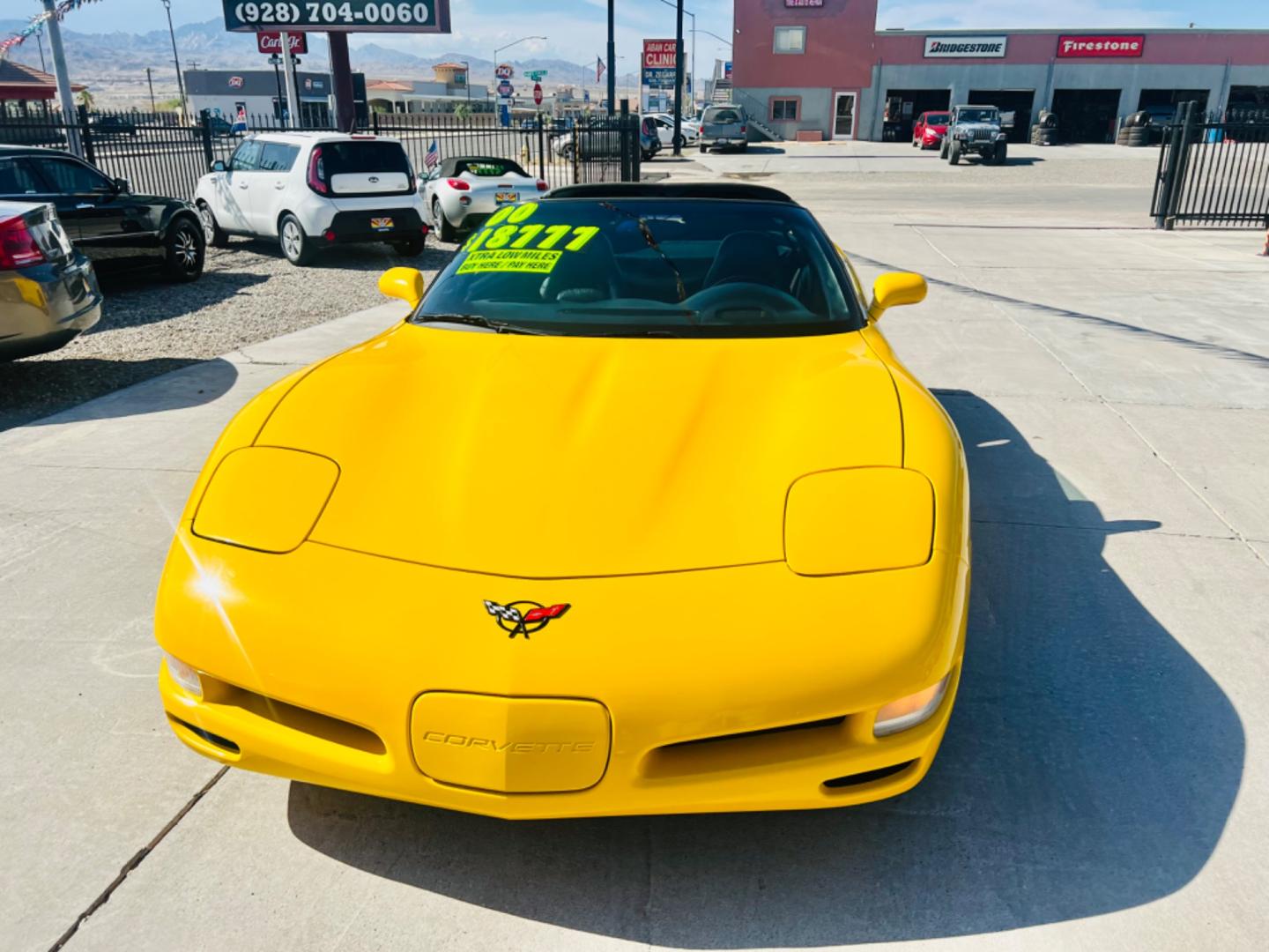 2000 Yellow Chevrolet Corvette Coupe (1G1YY22G7Y5) with an 5.7L V8 OHV 16V engine, located at 2190 Hwy 95, Bullhead City, AZ, 86442, (928) 704-0060, 0.000000, 0.000000 - 2000 Chevrolet Corvette Coupe. 84k miles. Always garaged. 2 owner clean carfax. Michelin tires. In excellent condition. - Photo#4