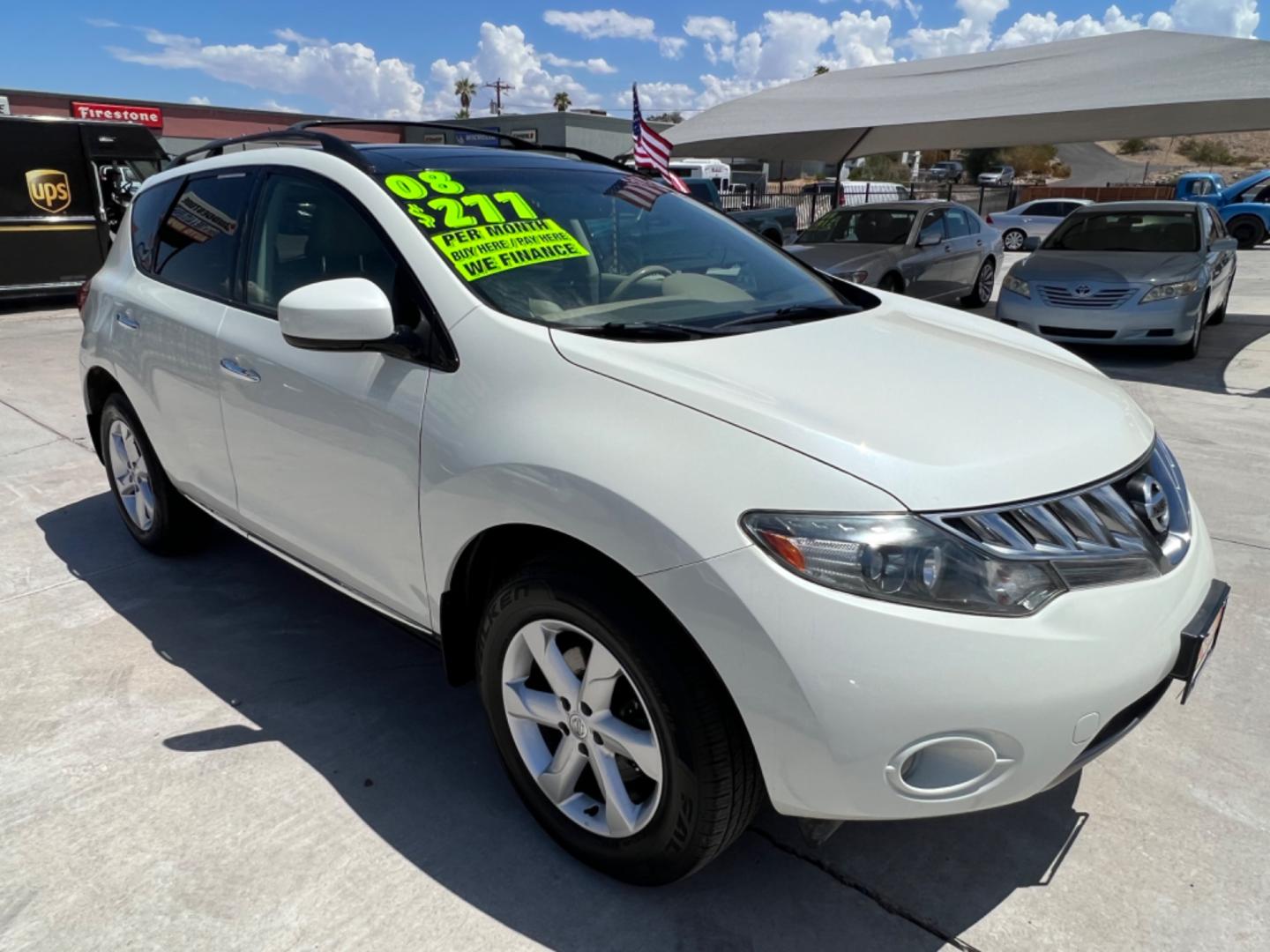 2009 White Nissan Murano , located at 2190 Hwy 95, Bullhead City, AZ, 86442, (928) 704-0060, 0.000000, 0.000000 - 2009 Nissan Murano. All Wheel Drive. Leather, dual panoramic moonroofs, backup camera. heated seats. In-house financing available. We finance. Buy Here Pay Here. 127242 miles. 3.5 V6. - Photo#0