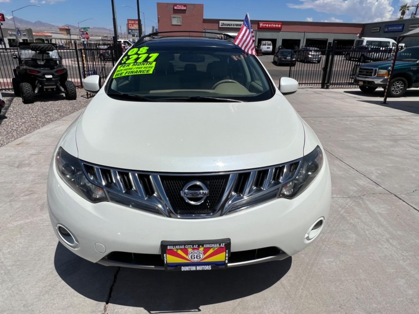 2009 White Nissan Murano , located at 2190 Hwy 95, Bullhead City, AZ, 86442, (928) 704-0060, 0.000000, 0.000000 - 2009 Nissan Murano. All Wheel Drive. Leather, dual panoramic moonroofs, backup camera. heated seats. In-house financing available. We finance. Buy Here Pay Here. 127242 miles. 3.5 V6. - Photo#1