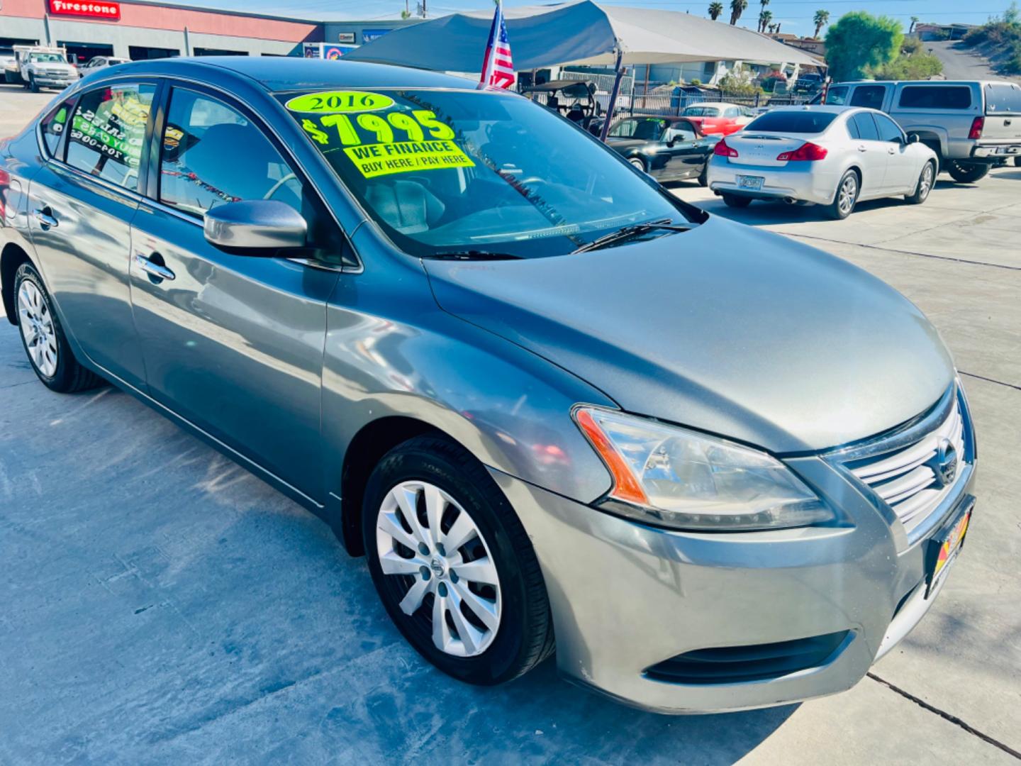 2015 Nissan Sentra S 6MT (3N1AB7AP7FY) with an 1.8L L4 SFI DOHC 16V engine, automatic transmission, located at 2190 Hwy 95, Bullhead City, AZ, 86442, (928) 704-0060, 0.000000, 0.000000 - Photo#0