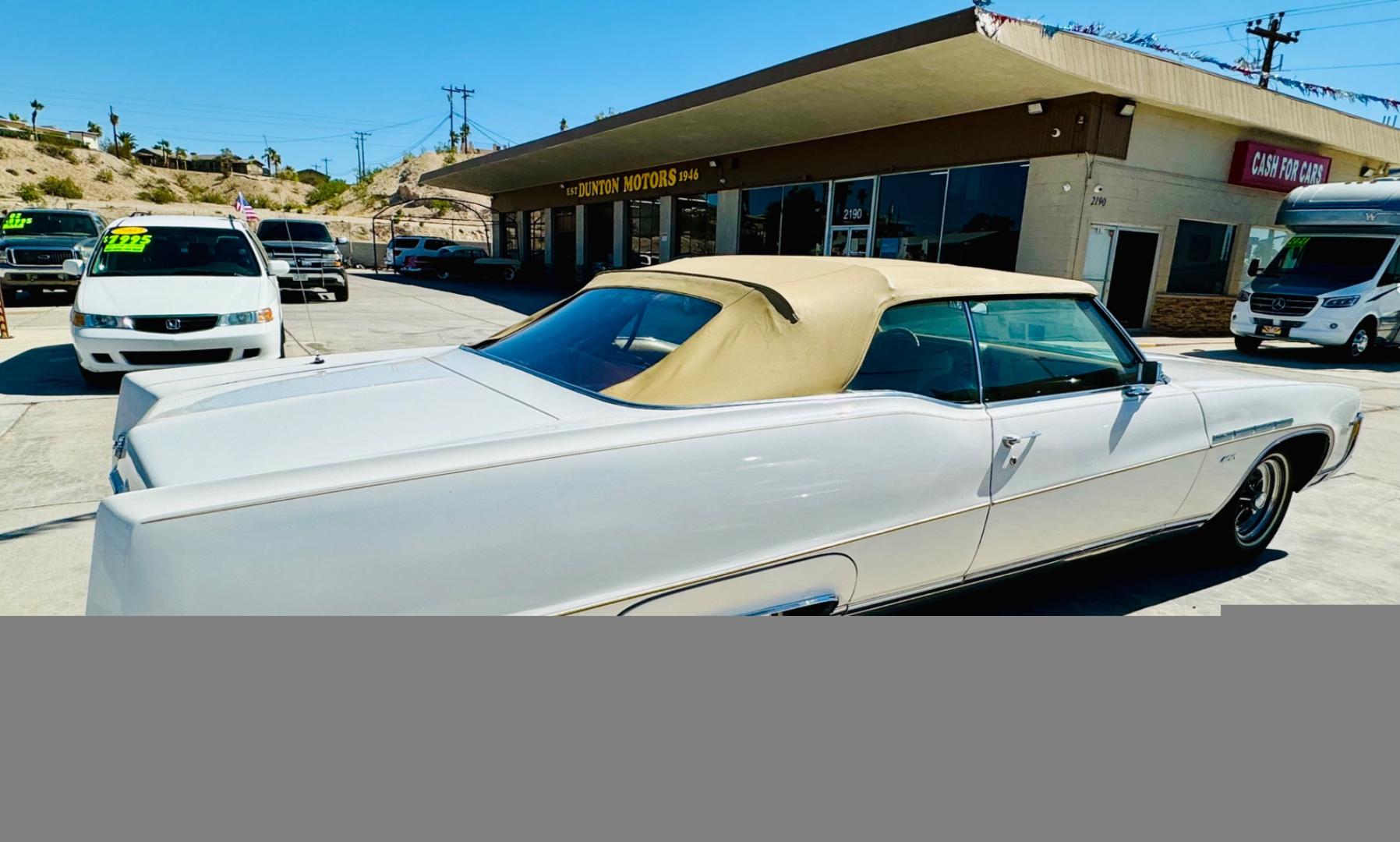 1969 White buick Electra , located at 2190 Hwy 95, Bullhead City, AZ, 86442, (928) 704-0060, 0.000000, 0.000000 - 1969 Buiick Electra 225 convertible. Runs and drives great. automatic. with automatic electric convertible top. Brand new tires. recently serviced. power windows, power locks. air conditioning. odometer shows 118000 but exempt because of the year. Always garaged. This thing is a true classic - Photo#15