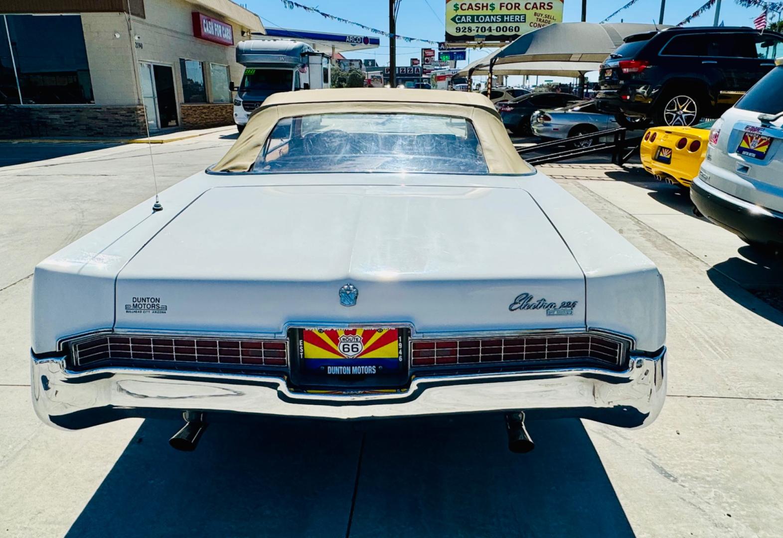 1969 White buick Electra , located at 2190 Hwy 95, Bullhead City, AZ, 86442, (928) 704-0060, 0.000000, 0.000000 - 1969 Buiick Electra 225 convertible. Runs and drives great. automatic. with automatic electric convertible top. Brand new tires. recently serviced. power windows, power locks. air conditioning. odometer shows 118000 but exempt because of the year. Always garaged. This thing is a true classic - Photo#3