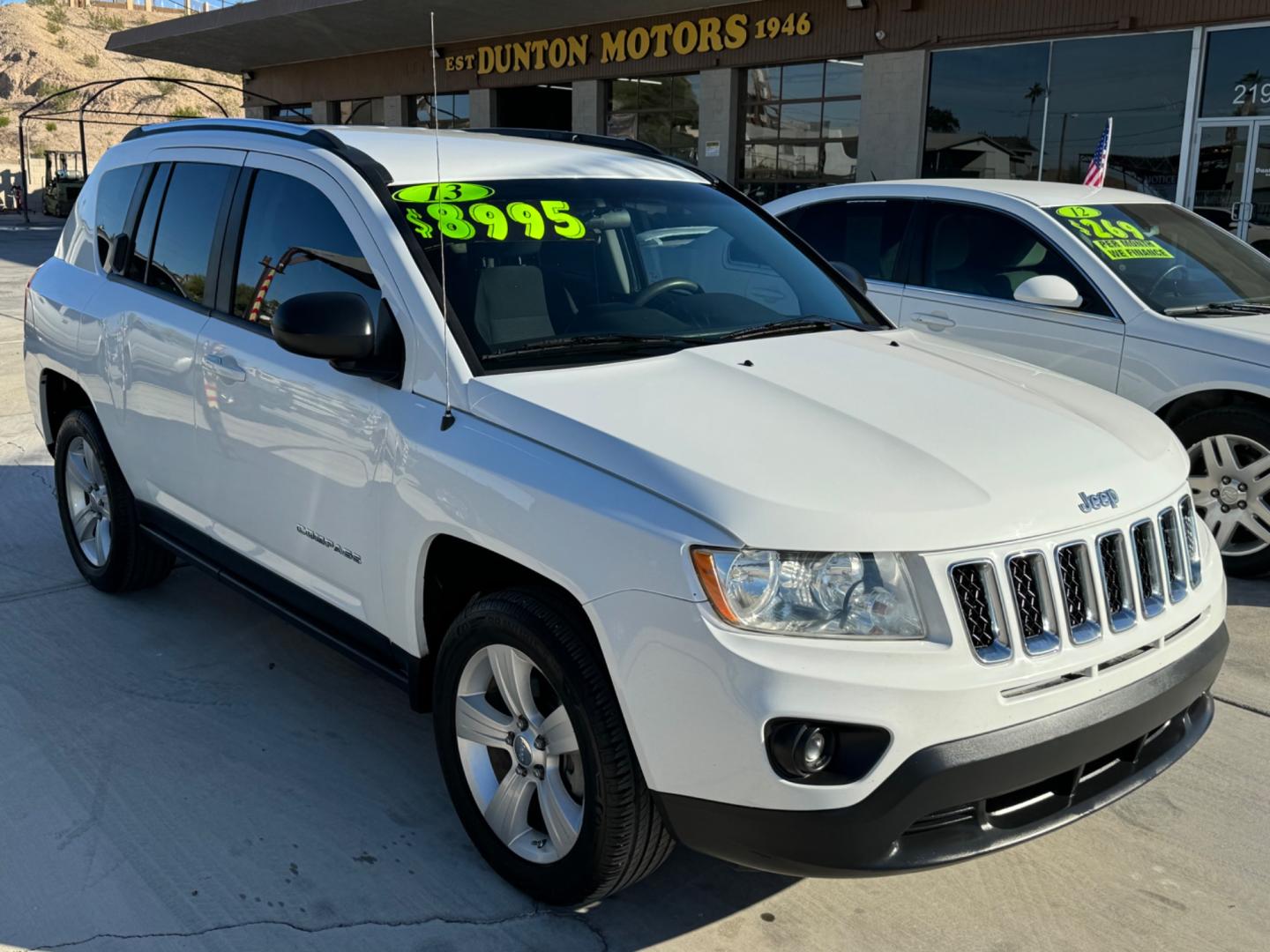 2013 White Jeep Compass , located at 2190 Hwy 95, Bullhead City, AZ, 86442, (928) 704-0060, 0.000000, 0.000000 - 2013 jeep compass. 120k . automatic. loaded. free carfax. free warranty. 120k miles - Photo#1