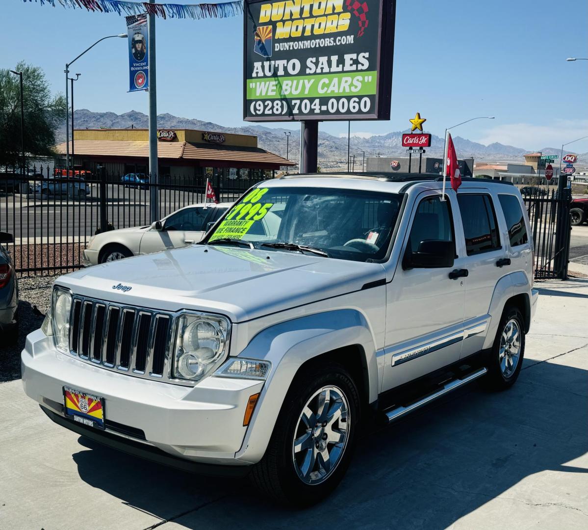 2008 Silver Jeep Liberty (1J8GP58KX8W) , located at 2190 Hwy 95, Bullhead City, AZ, 86442, (928) 704-0060, 0.000000, 0.000000 - 2008 jeep liberty limited . 3.7 V6. automatic . Loaded. - Photo#2