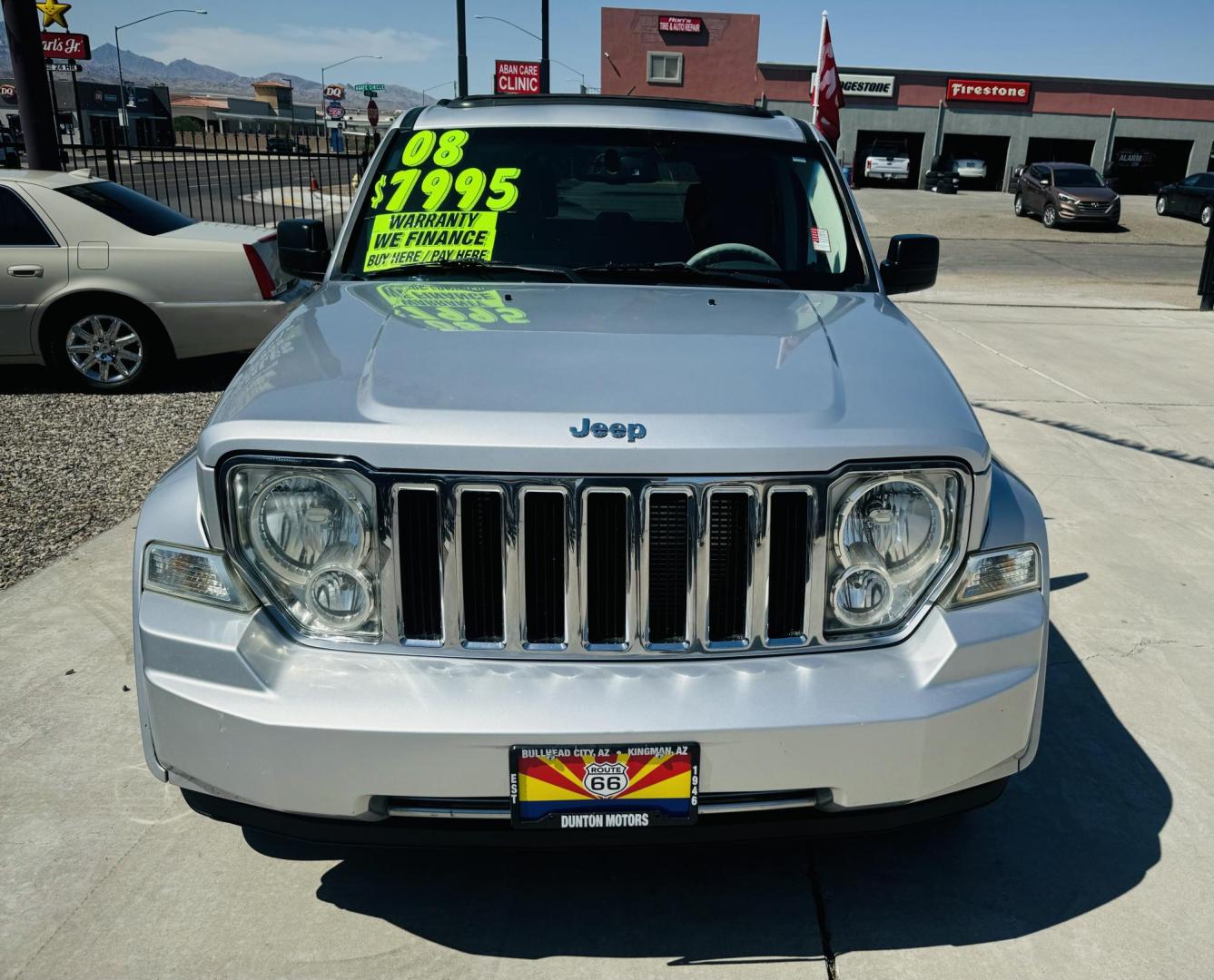 2008 Silver Jeep Liberty (1J8GP58KX8W) , located at 2190 Hwy 95, Bullhead City, AZ, 86442, (928) 704-0060, 0.000000, 0.000000 - 2008 jeep liberty limited . 3.7 V6. automatic . Loaded. - Photo#1