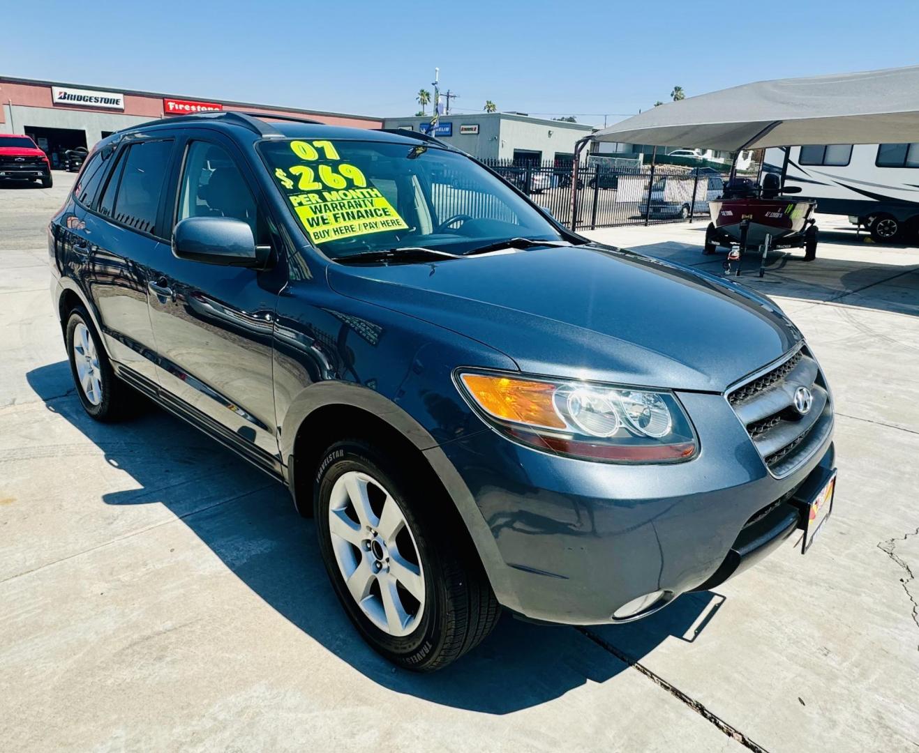 2007 Silver Hyundai Santa Fe (5NMSH13E77H) , located at 2190 Hwy 95, Bullhead City, AZ, 86442, (928) 704-0060, 0.000000, 0.000000 - Photo#9