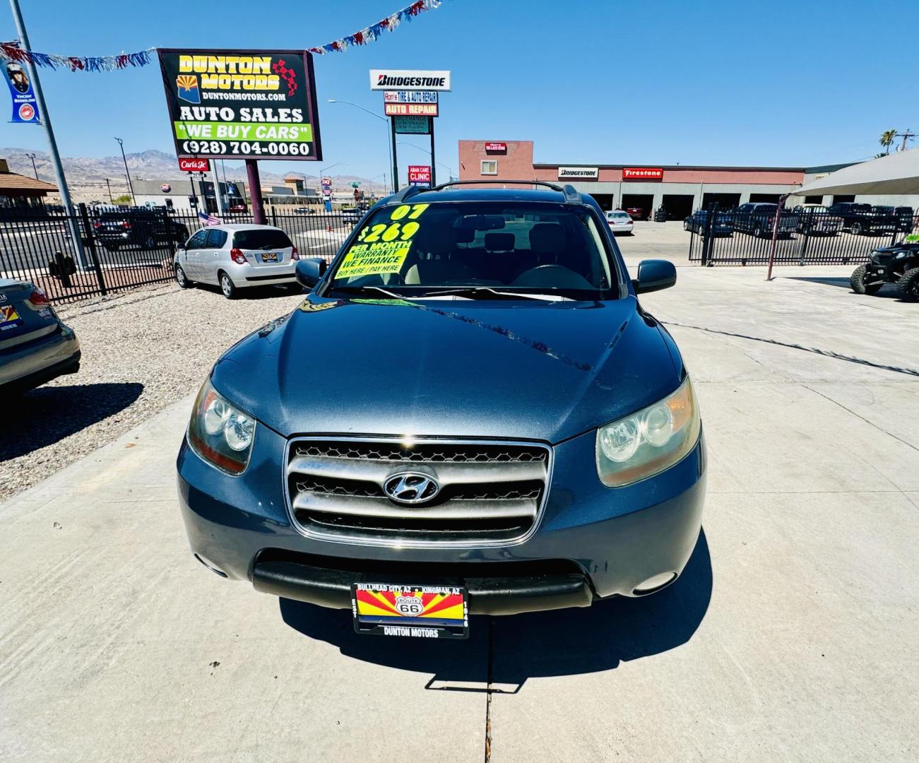 2007 Silver Hyundai Santa Fe (5NMSH13E77H) , located at 2190 Hwy 95, Bullhead City, AZ, 86442, (928) 704-0060, 0.000000, 0.000000 - Photo#1