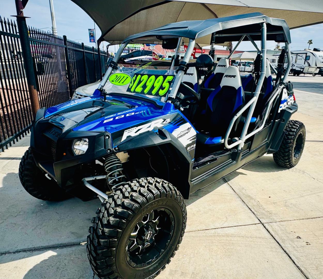 2011 blue /white/black Polaris Ranger RZR 4 800 , located at 2190 Hwy 95, Bullhead City, AZ, 86442, (928) 704-0060, 0.000000, 0.000000 - Photo#0