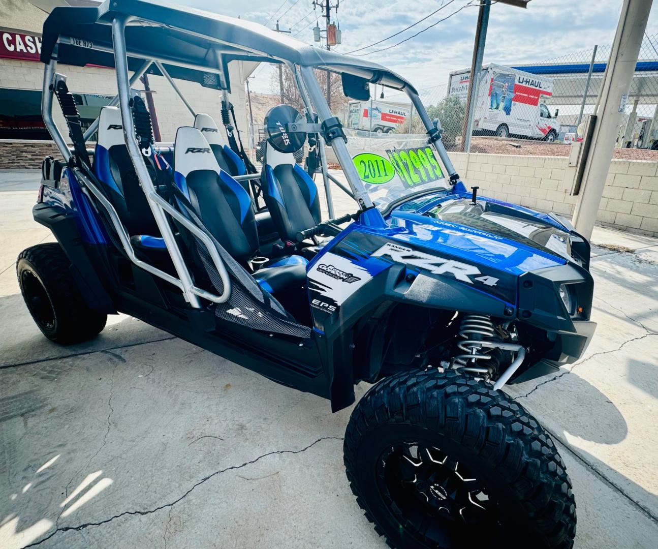 2011 blue /white/black Polaris Ranger RZR 4 800 , located at 2190 Hwy 95, Bullhead City, AZ, 86442, (928) 704-0060, 0.000000, 0.000000 - Photo#1