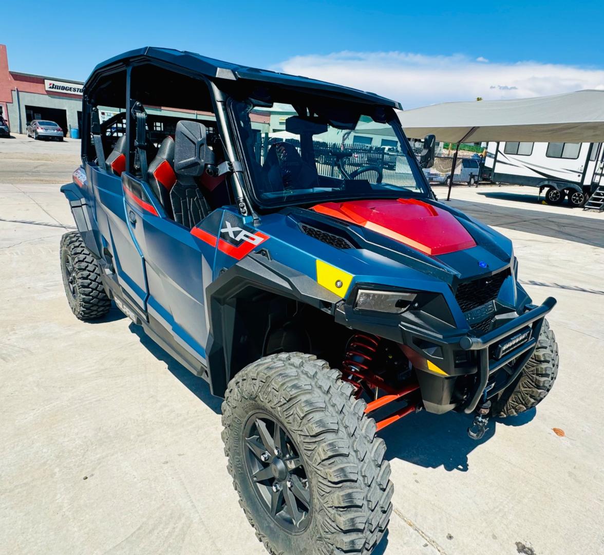 2022 blue /black Polaris GENERAL XP1000 4 TRAILHEAD EDITION , located at 2190 Hwy 95, Bullhead City, AZ, 86442, (928) 704-0060, 0.000000, 0.000000 - 2022 Polaris General xp1000 4 trailhead edition. *1 owner. only 1438 miles. stereo, hard top, hard doors, gps, bluetooth, backup and forward cameras, winch, hard glass front windshield and rear, hard top, Fully loaded. Always garaged. Recently serviced at polaris dealer. Needs nothing. Top of the li - Photo#27