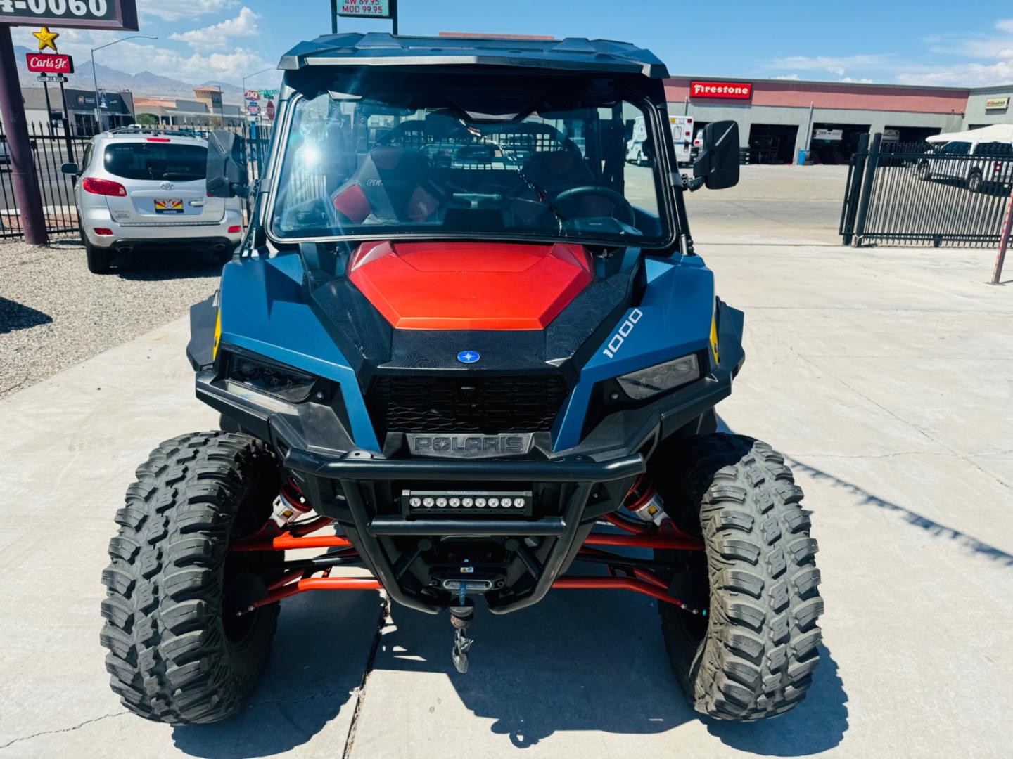 2022 blue /black Polaris GENERAL XP1000 4 TRAILHEAD EDITION , located at 2190 Hwy 95, Bullhead City, AZ, 86442, (928) 704-0060, 0.000000, 0.000000 - 2022 Polaris General xp1000 4 trailhead edition. *1 owner. only 1438 miles. stereo, hard top, hard doors, gps, bluetooth, backup and forward cameras, winch, hard glass front windshield and rear, hard top, Fully loaded. Always garaged. Recently serviced at polaris dealer. Needs nothing. Top of the li - Photo#4