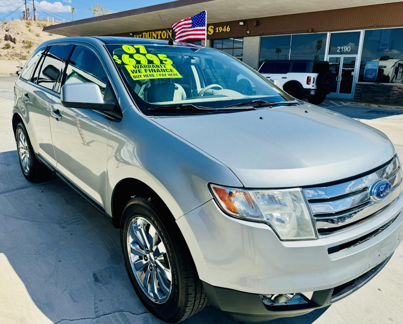 2007 Ford Edge SEL Plus FWD (2FMDK39C57B) with an 3.5L V6 DOHC 24V engine, 6-Speed Automatic Overdrive transmission, located at 2190 Hwy 95, Bullhead City, AZ, 86442, (928) 704-0060, 0.000000, 0.000000 - Photo#0