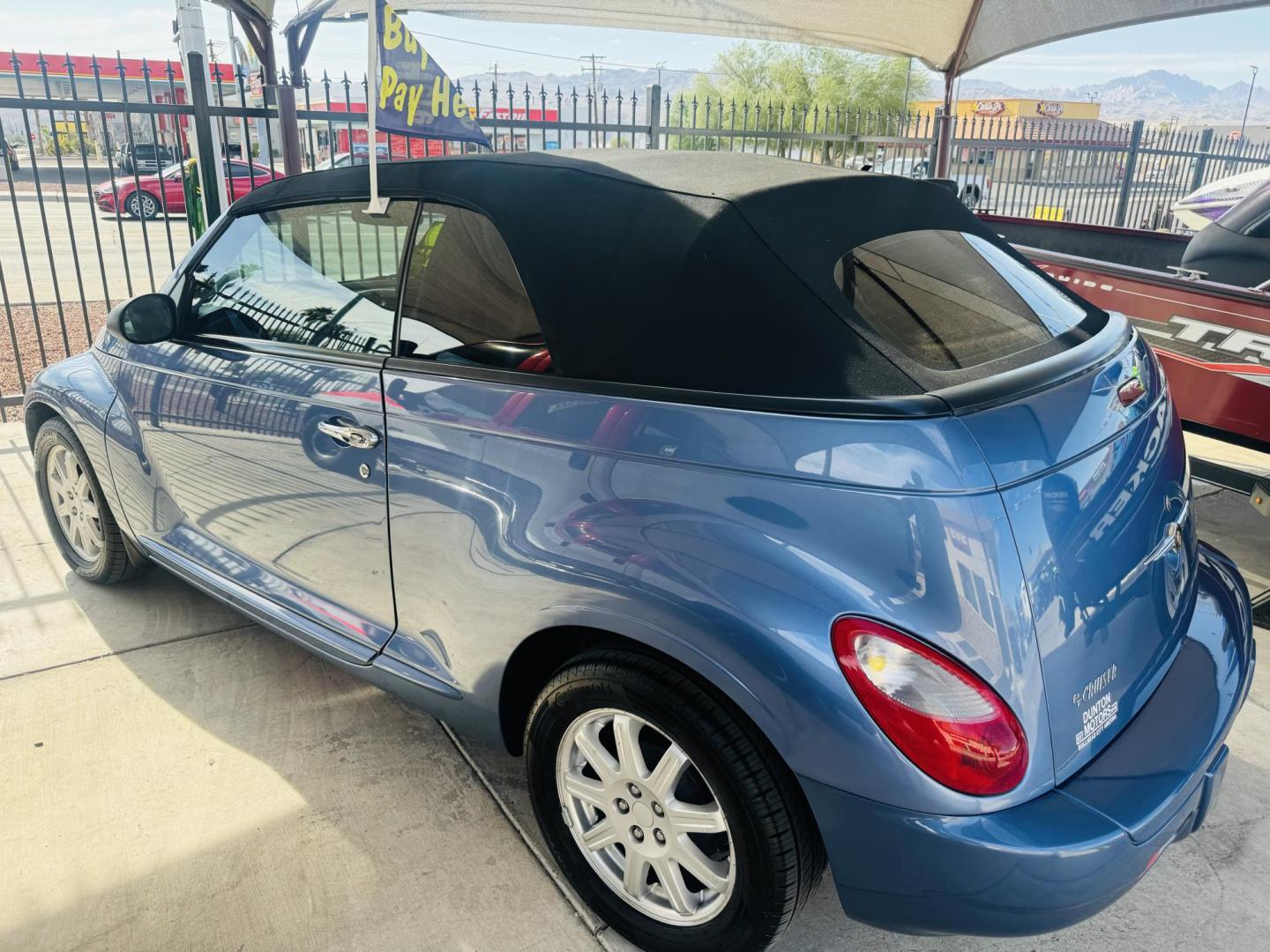 2007 Chrysler PT Cruiser Touring Convertible (3C3JY55E67T) with an 2.4L L4 DOHC 16V TURBO engine, located at 2190 Hwy 95, Bullhead City, AZ, 86442, (928) 704-0060, 0.000000, 0.000000 - 2007 chrysler pt cruiser convertible turbo. only 71k miles. automatic. loaded. absolutely mint condition. new top on the car. new tires. new serpentine belt. completely serviced. needs nothing. financing available. Free warranty, Free carfax. 2.4 I4 engine. - Photo#24