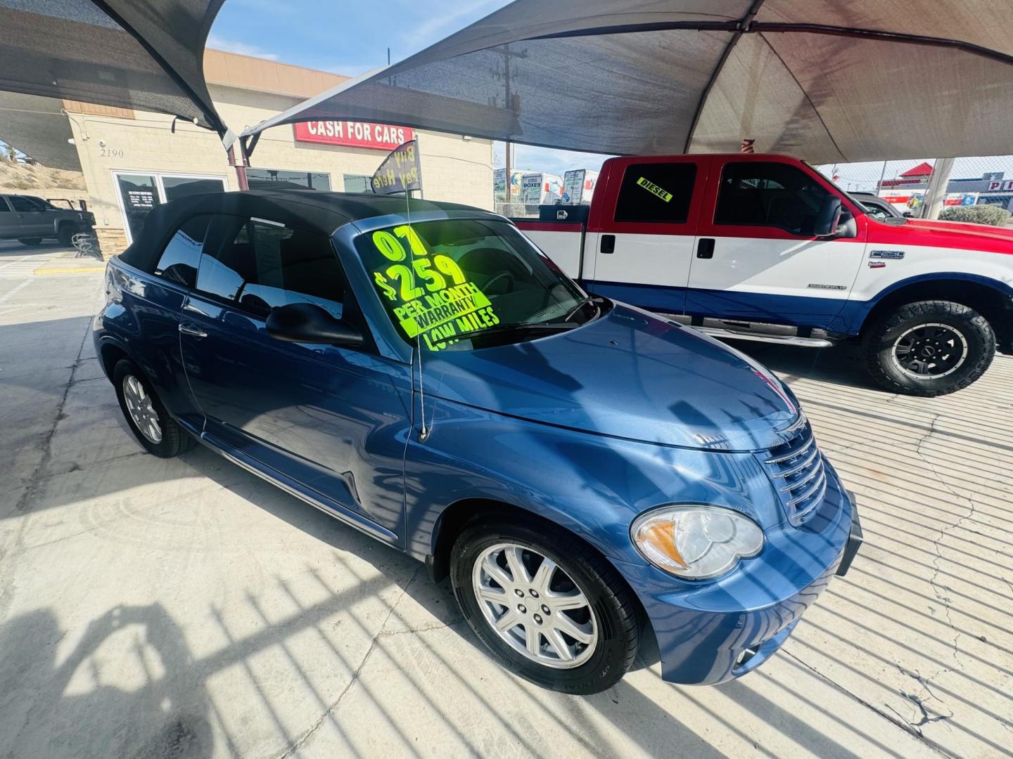 2007 Chrysler PT Cruiser Touring Convertible (3C3JY55E67T) with an 2.4L L4 DOHC 16V TURBO engine, located at 2190 Hwy 95, Bullhead City, AZ, 86442, (928) 704-0060, 0.000000, 0.000000 - 2007 chrysler pt cruiser convertible turbo. only 71k miles. automatic. loaded. absolutely mint condition. new top on the car. new tires. new serpentine belt. completely serviced. needs nothing. financing available. Free warranty, Free carfax. 2.4 I4 engine. - Photo#26