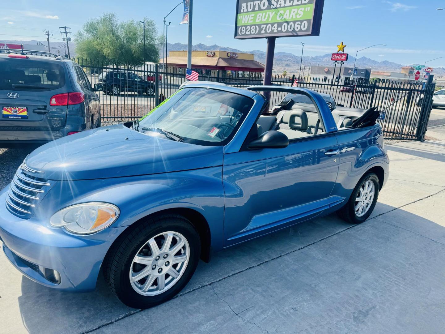 2007 Chrysler PT Cruiser Touring Convertible (3C3JY55E67T) with an 2.4L L4 DOHC 16V TURBO engine, located at 2190 Hwy 95, Bullhead City, AZ, 86442, (928) 704-0060, 0.000000, 0.000000 - 2007 chrysler pt cruiser convertible turbo. only 71k miles. automatic. loaded. absolutely mint condition. new top on the car. new tires. new serpentine belt. completely serviced. needs nothing. financing available. Free warranty, Free carfax. 2.4 I4 engine. - Photo#5