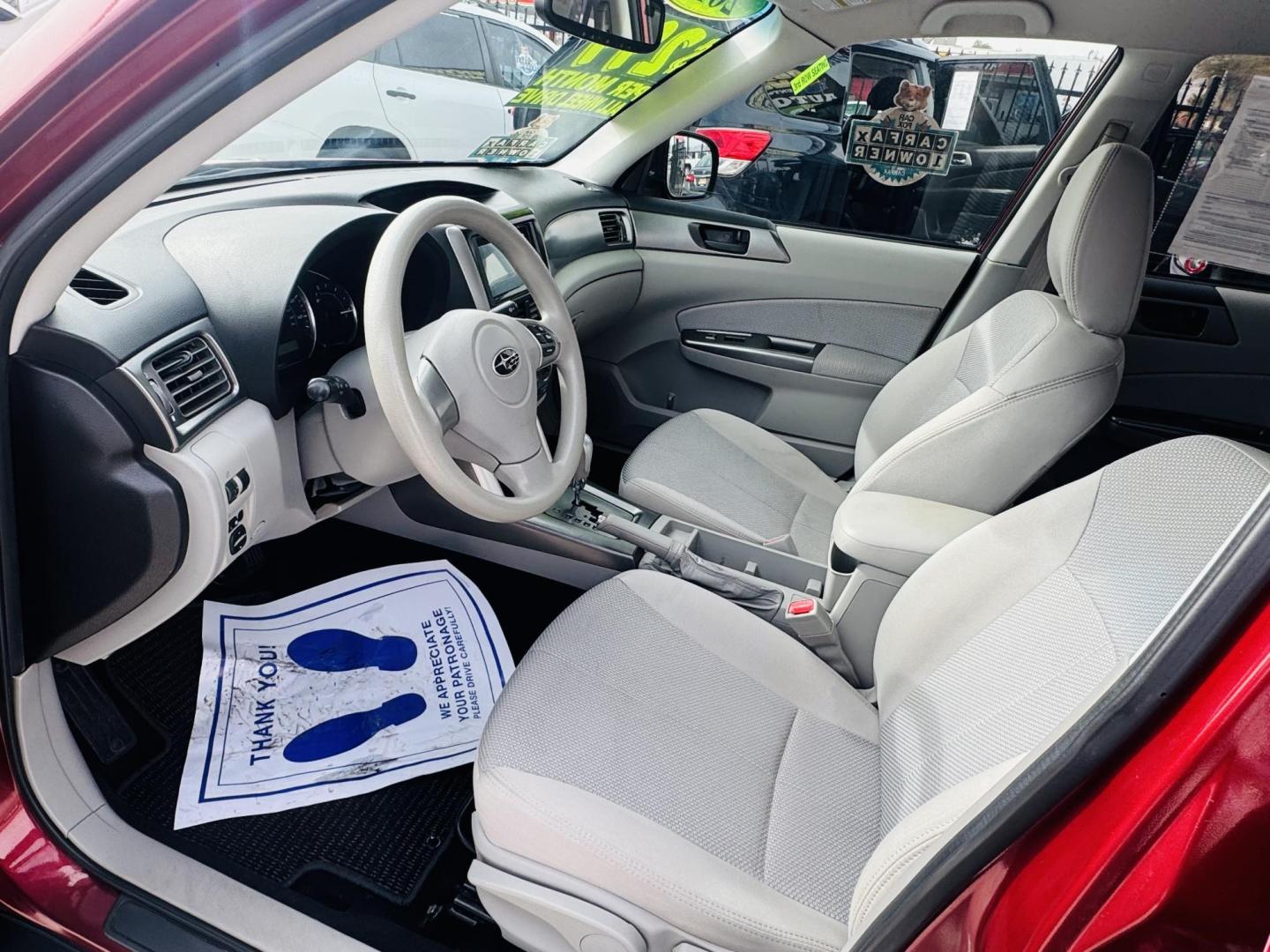 2011 Red Subaru Forester 2.5X (JF2SHAAC5BH) with an 2.5L H4 SOHC 16V engine, 4-Speed Automatic transmission, located at 2190 Hwy 95, Bullhead City, AZ, 86442, (928) 704-0060, 0.000000, 0.000000 - 2011 Subaru forester 2.5 X. All wheel drive. Only 106k miles. In house financing available. Buy here pay here. We finance. Free warranty. Free carfax. super clean . Brand new tires. - Photo#10