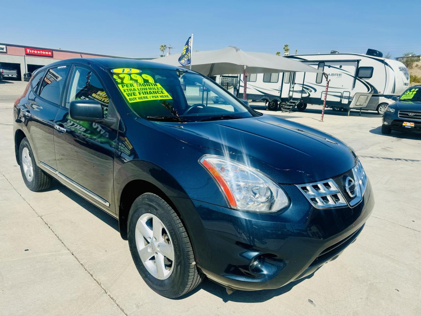 2012 Black Nissan Rogue S AWD (JN8AS5MV3CW) with an 2.5L L4 DOHC 16V engine, Continuously Variable Transmission transmission, located at 2190 Hwy 95, Bullhead City, AZ, 86442, (928) 704-0060, 0.000000, 0.000000 - Photo#0