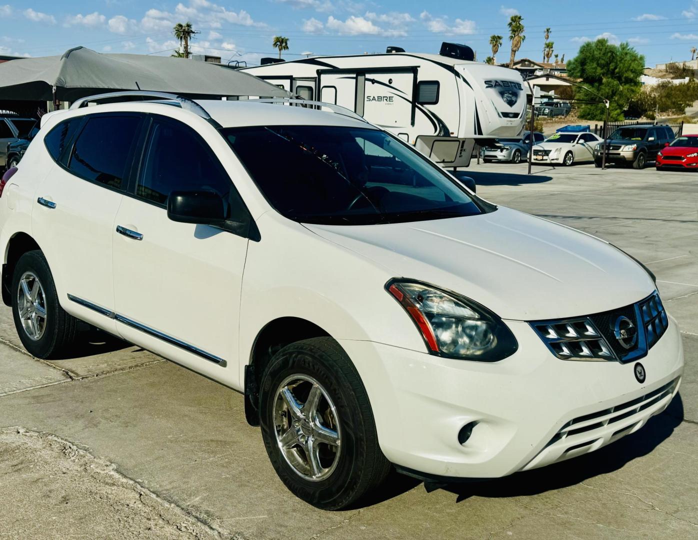 2014 Black Nissan Rogue S 2WD (JN8AS5MT7EW) with an 2.5L L4 DOHC 16V engine, Continuously Variable Transmission transmission, located at 2190 Hwy 95, Bullhead City, AZ, 86442, (928) 704-0060, 0.000000, 0.000000 - Photo#1