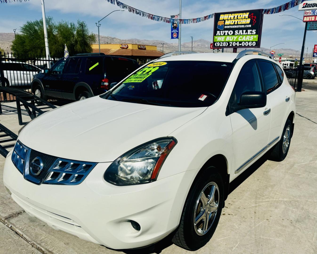 2014 Black Nissan Rogue S 2WD (JN8AS5MT7EW) with an 2.5L L4 DOHC 16V engine, Continuously Variable Transmission transmission, located at 2190 Hwy 95, Bullhead City, AZ, 86442, (928) 704-0060, 0.000000, 0.000000 - 2014 Nissan Rogue S. backup camera, bluetooth, satellite radio. completely serviced. Free carfax. Free warranty. In house financing available. Up to 33 miles per gallon. - Photo#0