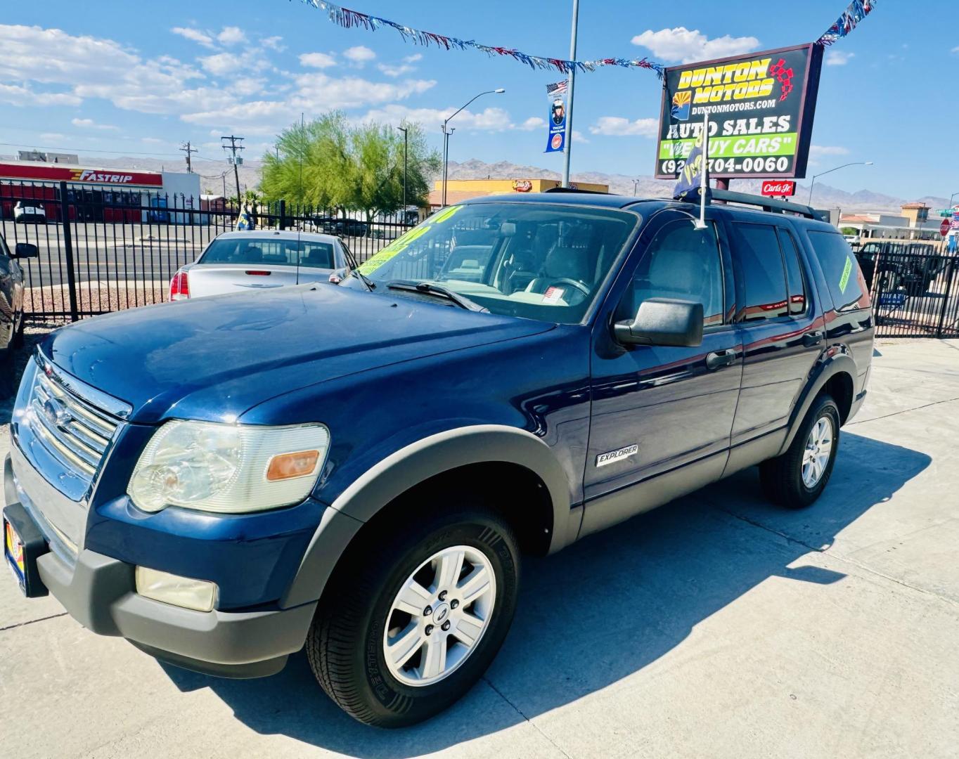 2006 blue Ford Explorer XLT 4.0L 2WD (1FMEU63E56U) with an 4.0L V6 SOHC 16V engine, 5-Speed Automatic Overdrive transmission, located at 2190 Hwy 95, Bullhead City, AZ, 86442, (928) 704-0060, 0.000000, 0.000000 - *1 owner, clean carfax. 3rd row seating. 60k original miles. - Photo#1