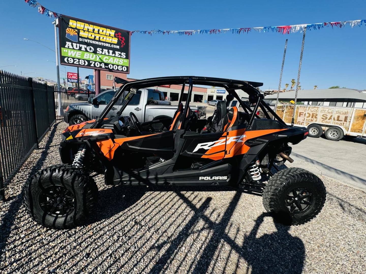 2021 Orange /black/orange Polaris Rzr xp4 turbo s velocity , located at 2190 Hwy 95, Bullhead City, AZ, 86442, (928) 704-0060, 0.000000, 0.000000 - 2021 Polaris Rzr xp4 turbo S velocity. Only 600 miles. 1 owner. lots of extras. full windshield. hard top. street legal kit. rear whip lights. rear seat has middle seat belt and harness for 3 rear riders. seats 5. Like new. - Photo#14