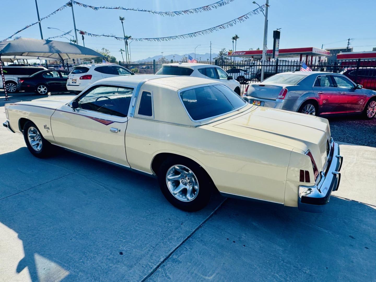 1979 yellow /tan Chrysler Cordoba , located at 2190 Hwy 95, Bullhead City, AZ, 86442, (928) 704-0060, 0.000000, 0.000000 - 1979 Chrysler Cordoba 360 v-8. automatic 3 speed. power windows, power door locks. vinyl half hard top half roof. rare car. cloth original interior. power seats. fatory ice cold a/c. lots of new parts. new tires. all fluids, belts, hoses, brakes, new carbeurator. 73k original miles. - Photo#4