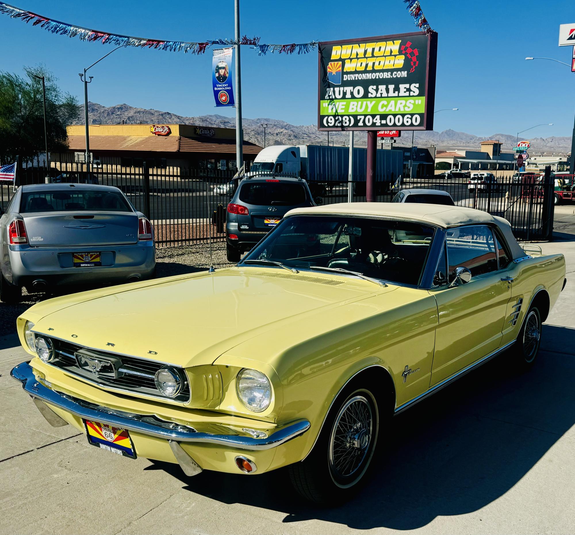 photo of 1966 ford mustang original convertible , automatic