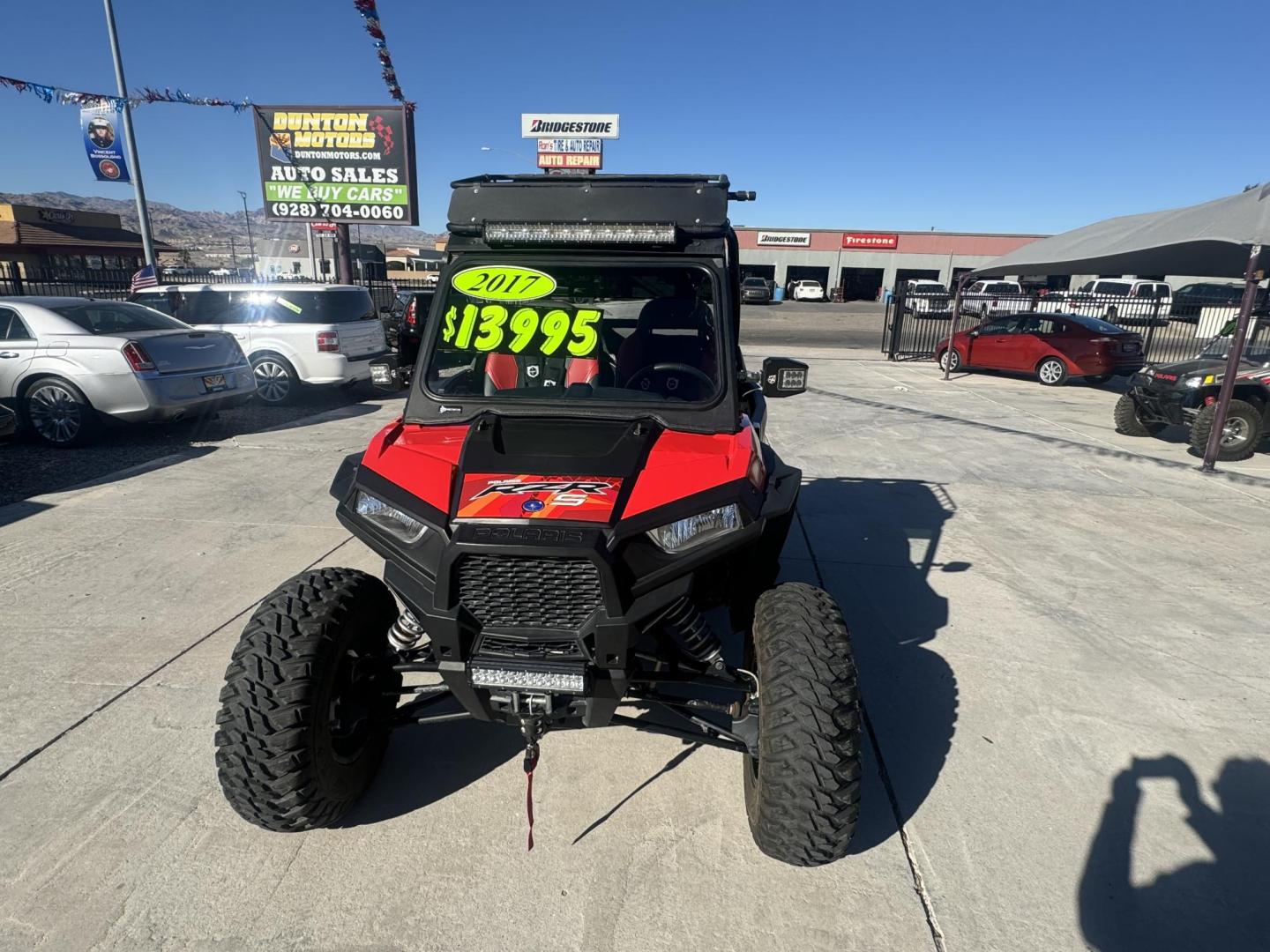 2017 Red Polaris Rzr 1000S , located at 2190 Hwy 95, Bullhead City, AZ, 86442, (928) 704-0060, 0.000000, 0.000000 - On consignment 2017 Polaris rzr 1000 s. Lots of extras . Custom tires wheels seats, light bar . Whips doors , street legal kit . Top , windshield . - Photo#1