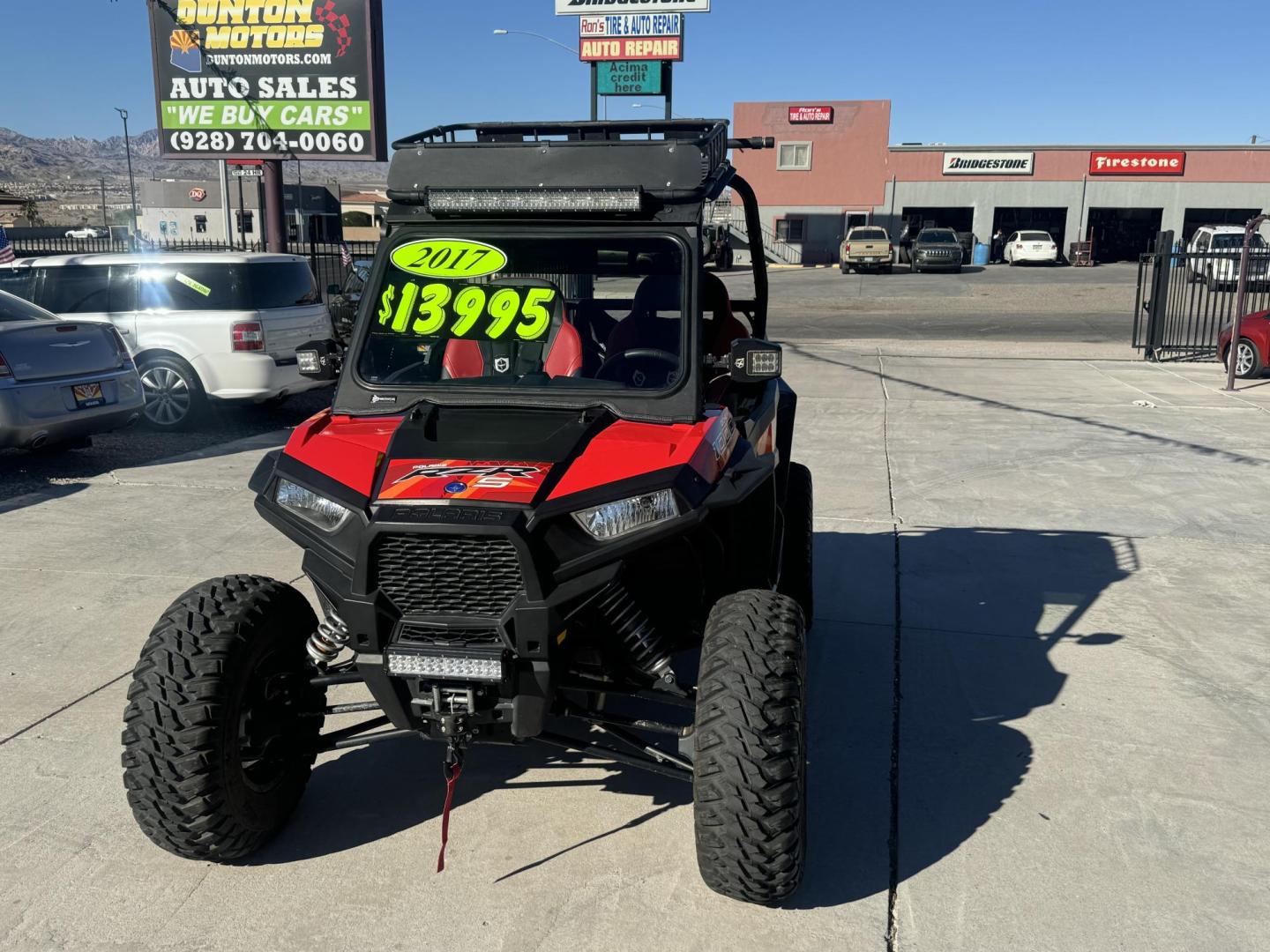 2017 Red Polaris Rzr 1000S , located at 2190 Hwy 95, Bullhead City, AZ, 86442, (928) 704-0060, 0.000000, 0.000000 - On consignment 2017 Polaris rzr 1000 s. Lots of extras . Custom tires wheels seats, light bar . Whips doors , street legal kit . Top , windshield . - Photo#6