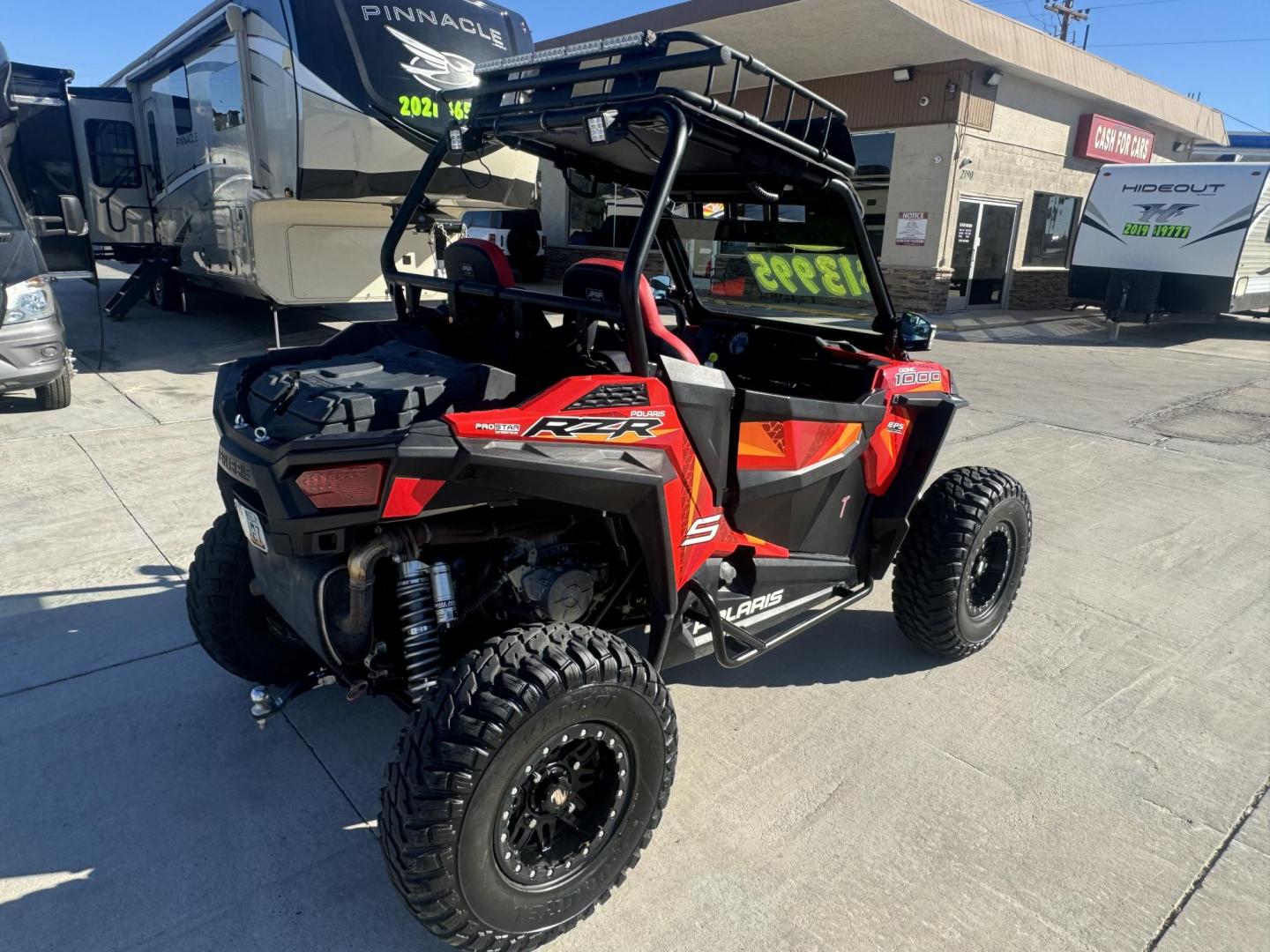 2017 Red Polaris Rzr 1000S , located at 2190 Hwy 95, Bullhead City, AZ, 86442, (928) 704-0060, 0.000000, 0.000000 - On consignment 2017 Polaris rzr 1000 s. Lots of extras . Custom tires wheels seats, light bar . Whips doors , street legal kit . Top , windshield . - Photo#7