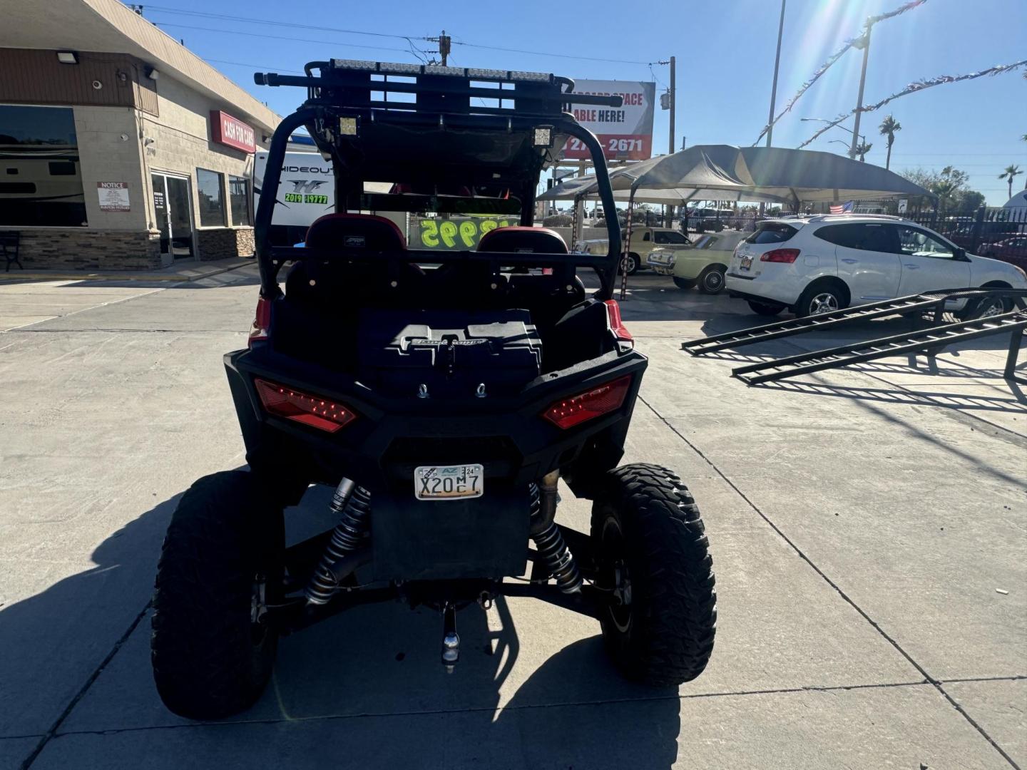 2017 Red Polaris Rzr 1000S , located at 2190 Hwy 95, Bullhead City, AZ, 86442, (928) 704-0060, 0.000000, 0.000000 - On consignment 2017 Polaris rzr 1000 s. Lots of extras . Custom tires wheels seats, light bar . Whips doors , street legal kit . Top , windshield . - Photo#8