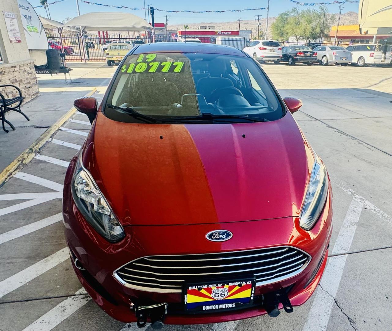 2019 Red Ford Fiesta SE Sedan (3FADP4BJ8KM) with an 1.6L L4 DOHC 16V engine, located at 2190 Hwy 95, Bullhead City, AZ, 86442, (928) 704-0060, 0.000000, 0.000000 - On consignment. This super clean tow behind Ford Fiesta SE. Manual transmission. Tow behind set up included. Moonroof, backup camera, bluetooth, keyless entry, power windows, locks. cold ac. rear spoiler. 2 owner, clean carfax. Financing available. - Photo#8