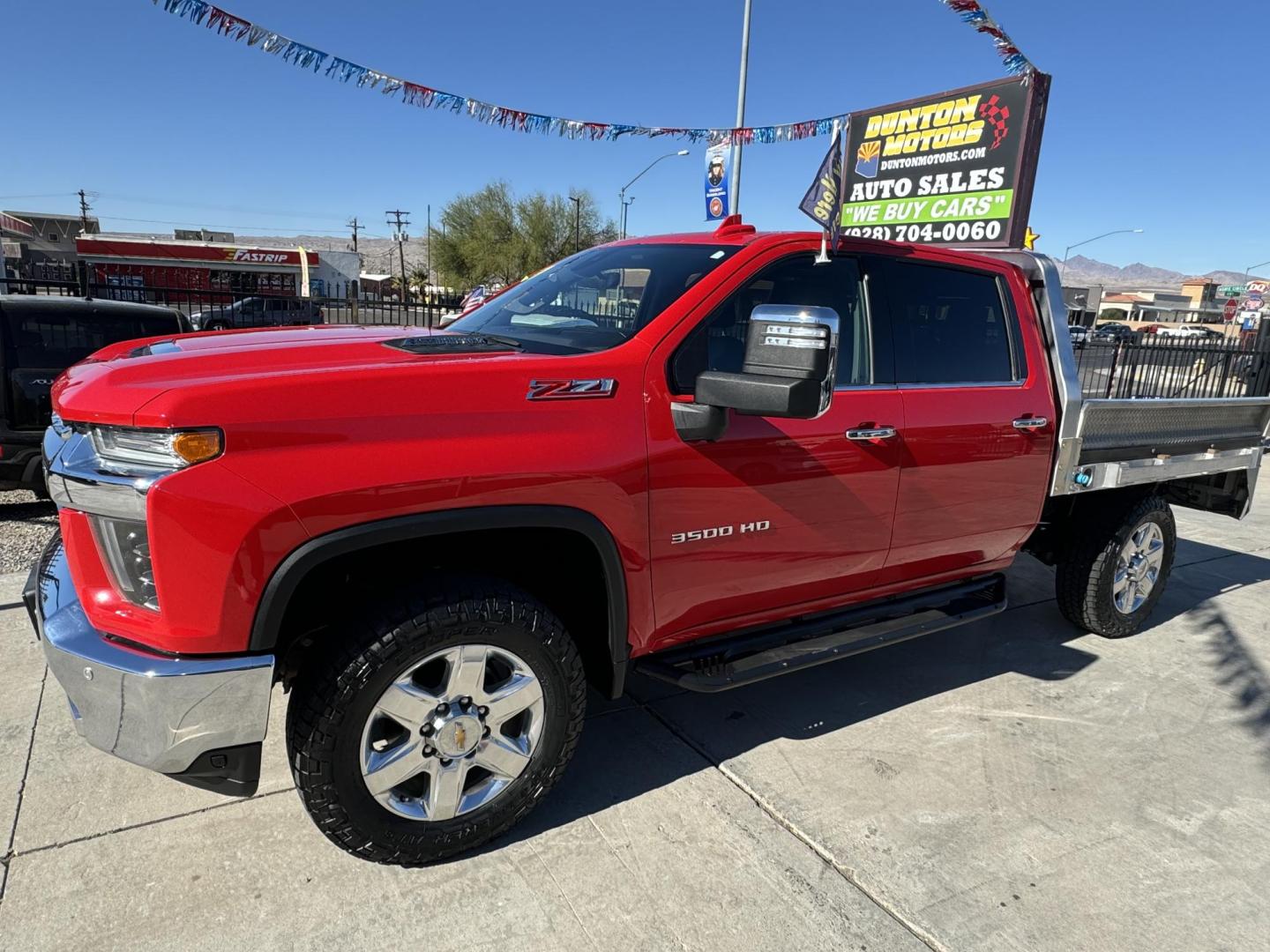 2021 Red Chevrolet Silverado 3500HD LTZ Crew Cab 4WD (1GC4YUEY2MF) with an 6.6L V8 OHV 32V TURBO DIESEL engine, 6A transmission, located at 2190 Hwy 95, Bullhead City, AZ, 86442, (928) 704-0060, 0.000000, 0.000000 - *1 owner. 2021 chevrolet silverado 3500 HD. duramax diesel 4x4. short bed. only 21431 miles. - Photo#21