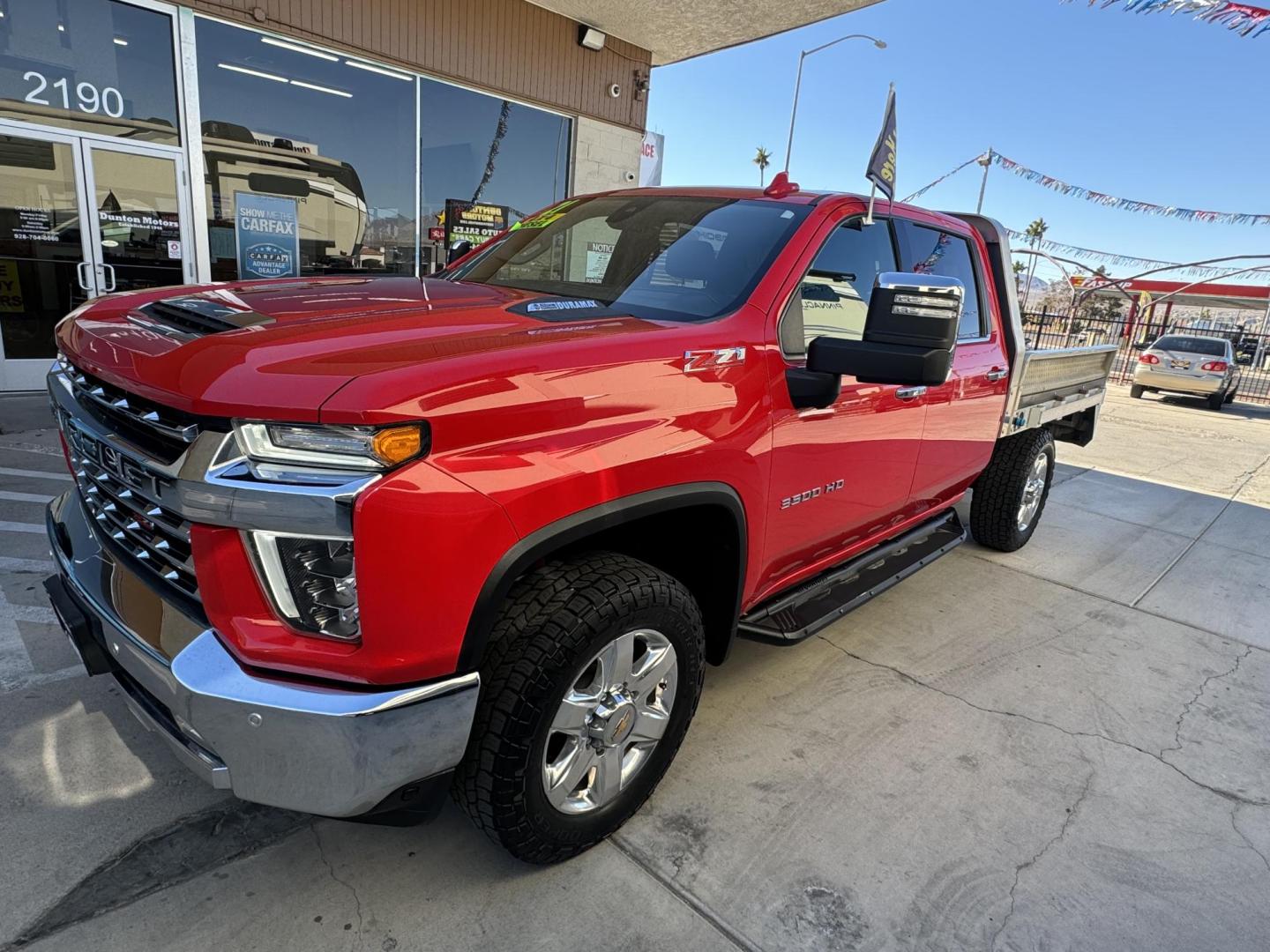 2021 Red Chevrolet Silverado 3500HD LTZ Crew Cab 4WD (1GC4YUEY2MF) with an 6.6L V8 OHV 32V TURBO DIESEL engine, 6A transmission, located at 2190 Hwy 95, Bullhead City, AZ, 86442, (928) 704-0060, 0.000000, 0.000000 - *1 owner. 2021 chevrolet silverado 3500 HD. duramax diesel 4x4. short bed. only 21431 miles. - Photo#22