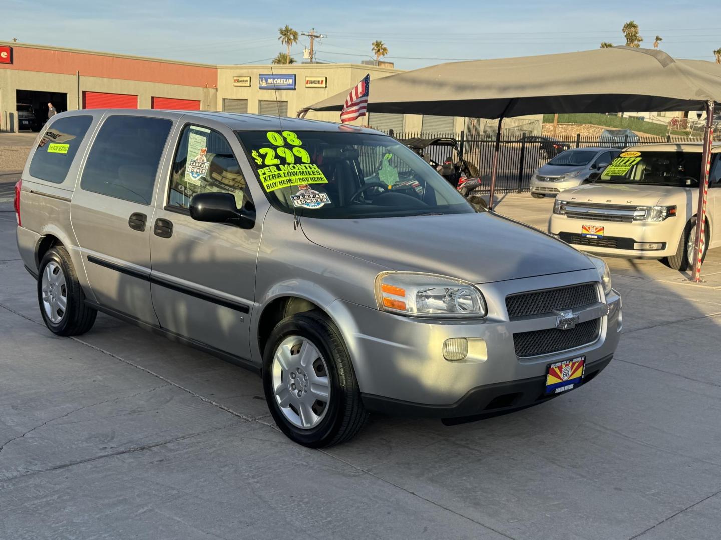 2008 Silver Chevrolet Uplander LS Ext. 1LS (1GNDV23W78D) with an 3.9L V6 OHV 12V FFV engine, 4-Speed Automatic Overdrive transmission, located at 2190 Hwy 95, Bullhead City, AZ, 86442, (928) 704-0060, 0.000000, 0.000000 - 2008 Chevrolet Uplander. 3.9 V6 engine. Only 33785 miles. Thats right 34k miles. 1 owner clean carfax. Recently serviced. IN house financing available. Buy Here Pay Here. Free warranty. Free carfax. power windows, locks, cold AC. - Photo#4