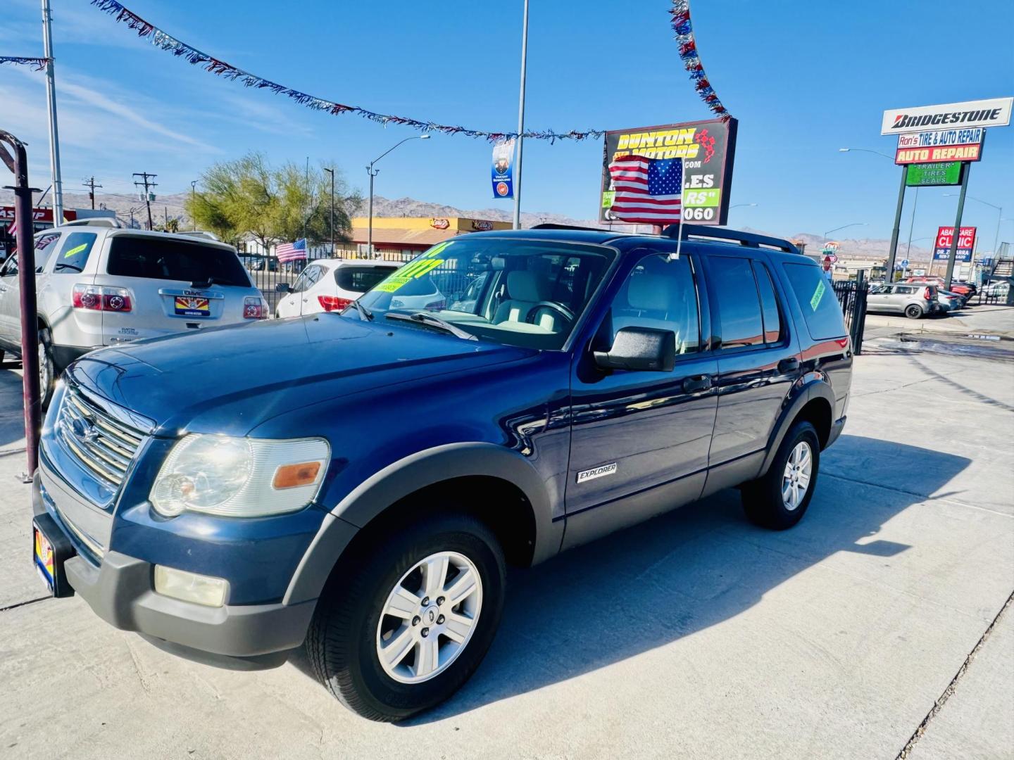 2006 blue /Tan Ford Explorer xLT , located at 2190 Hwy 95, Bullhead City, AZ, 86442, (928) 704-0060, 0.000000, 0.000000 - 2006 ford explorer XLT . Only 62k original miles . 3 rd row seating . 4.0 v6 . New tires . We finance . Clean CARFAX - Photo#0