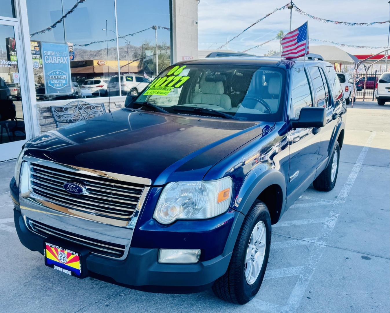 2006 blue /Tan Ford Explorer xLT , located at 2190 Hwy 95, Bullhead City, AZ, 86442, (928) 704-0060, 0.000000, 0.000000 - 2006 ford explorer XLT . Only 62k original miles . 3 rd row seating . 4.0 v6 . New tires . We finance . Clean CARFAX - Photo#5