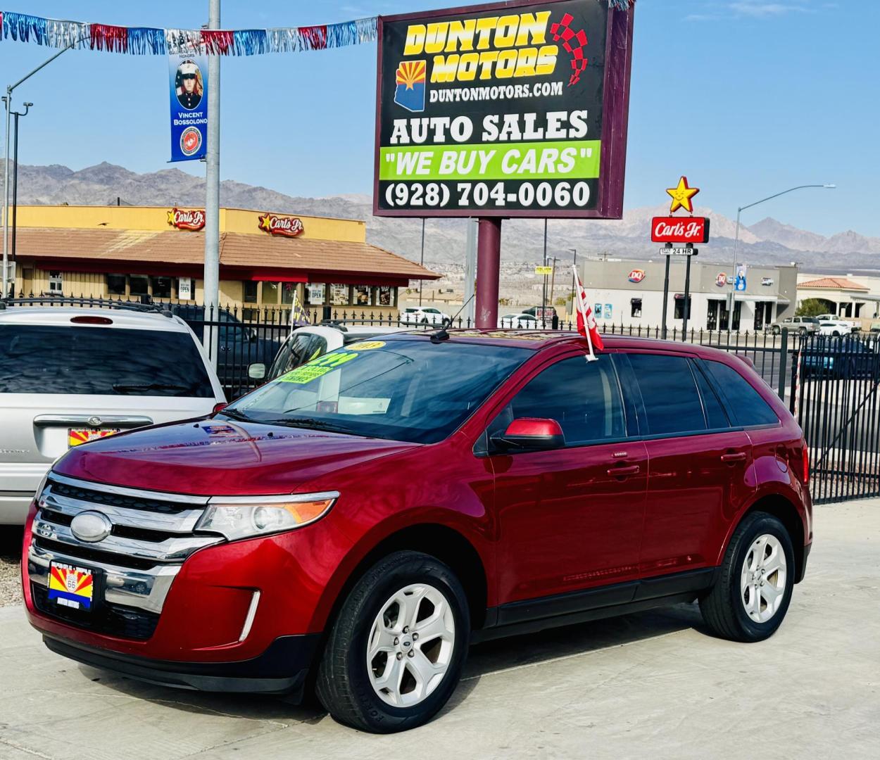 2013 Red Ford Edge SEL FWD (2FMDK3JC3DB) with an 3.5L V6 DOHC 24V engine, 6-Speed Automatic transmission, located at 2190 Hwy 95, Bullhead City, AZ, 86442, (928) 704-0060, 0.000000, 0.000000 - Photo#3